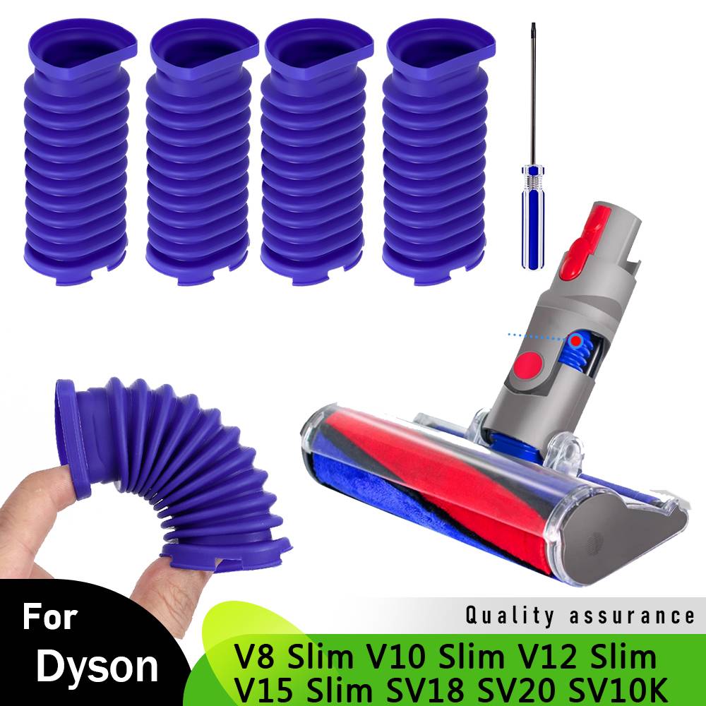 Suction Head Roller Hose For Dyson V8 SLIM V10 SLIM V12 SLIM V15 SLIM SV18 SV20 SV10K Vacuum Cleaner Blue Hose With Screwdriver