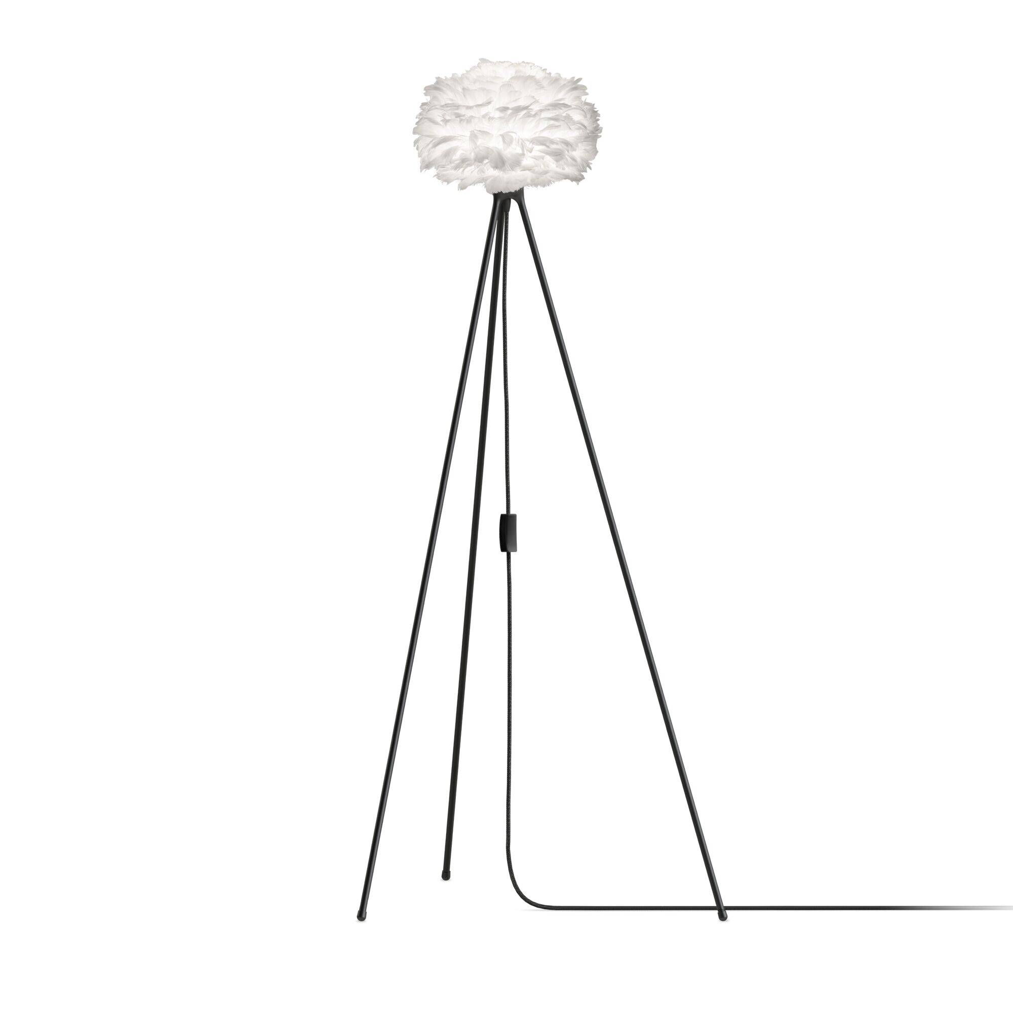 Umage Eos Tripod Gulvlampe Mini Hvid med Ben I Sort