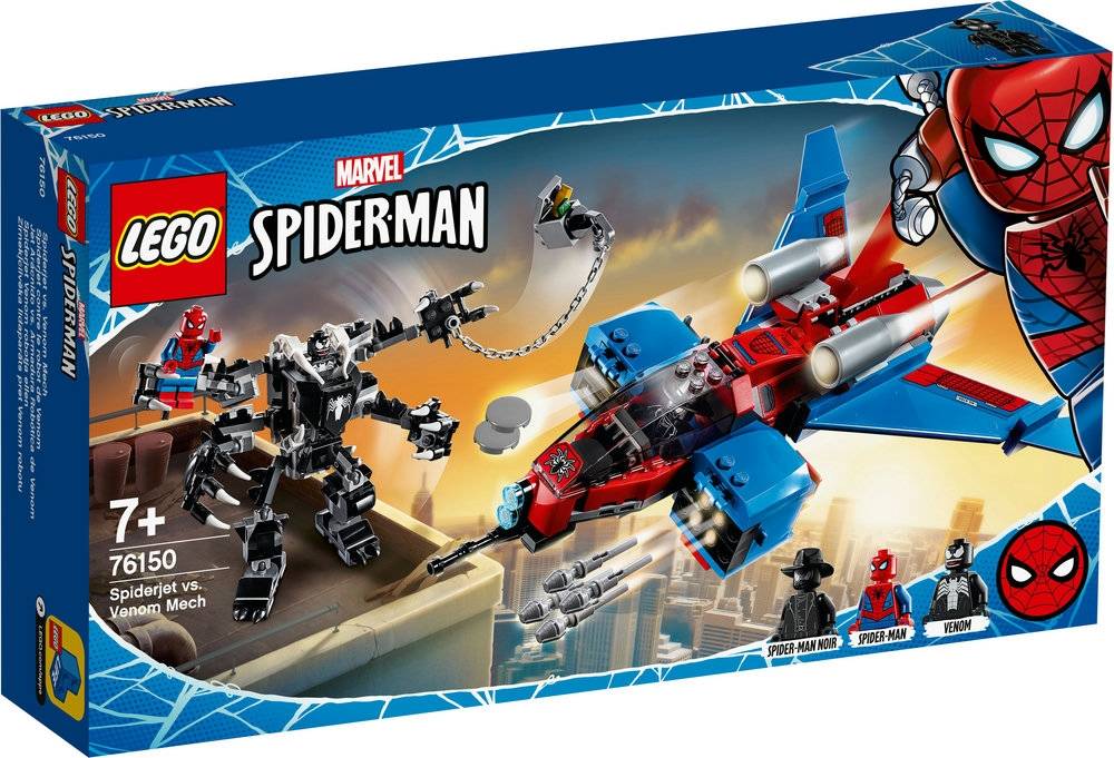 Spiderjet mod Venom-robot 76150