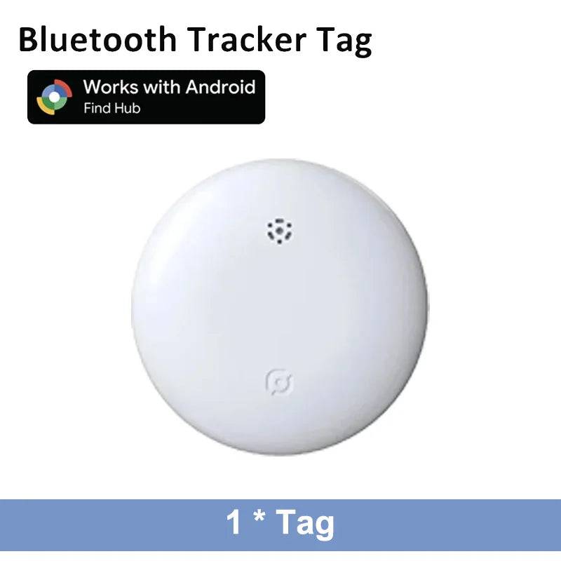 Google Find My Pet Collar Tracker for Android — IP68 Waterproof, No Subscription - White tag