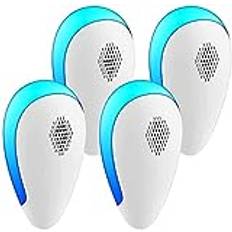 Ultrasonic Pest Repeller(4 Pack), 2021 Plug-in Pest Control Ultrasonic Repellent, Electronic Repellant - Bug Repellent for Mice, Ant, Mosquito, Spider, Roach, Rat, Flea, Fly