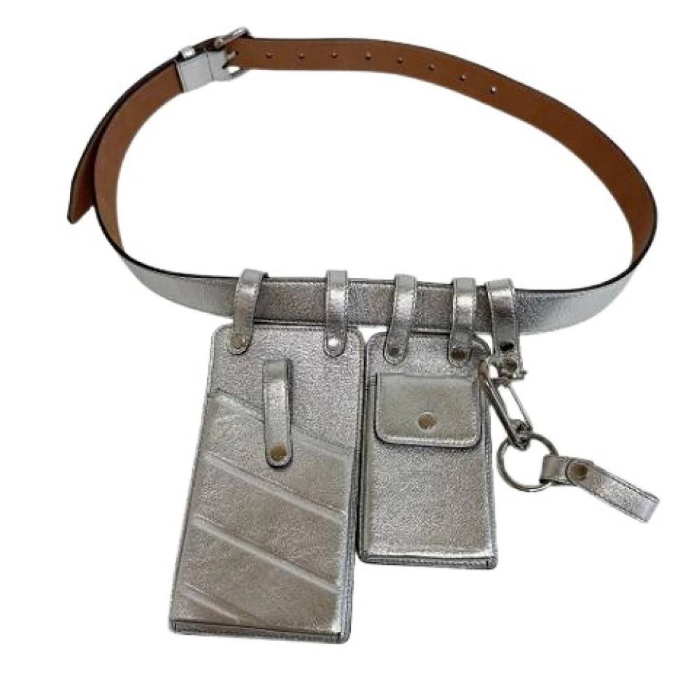 Fendi Vintage Pre-owned Fanny pack - Vintage - Dame - Grå - ONE SIZE - Læder