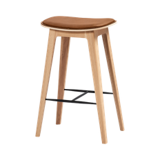 Nordic Bar Stool - Oak with stitches - 73 cm / Terra Safari