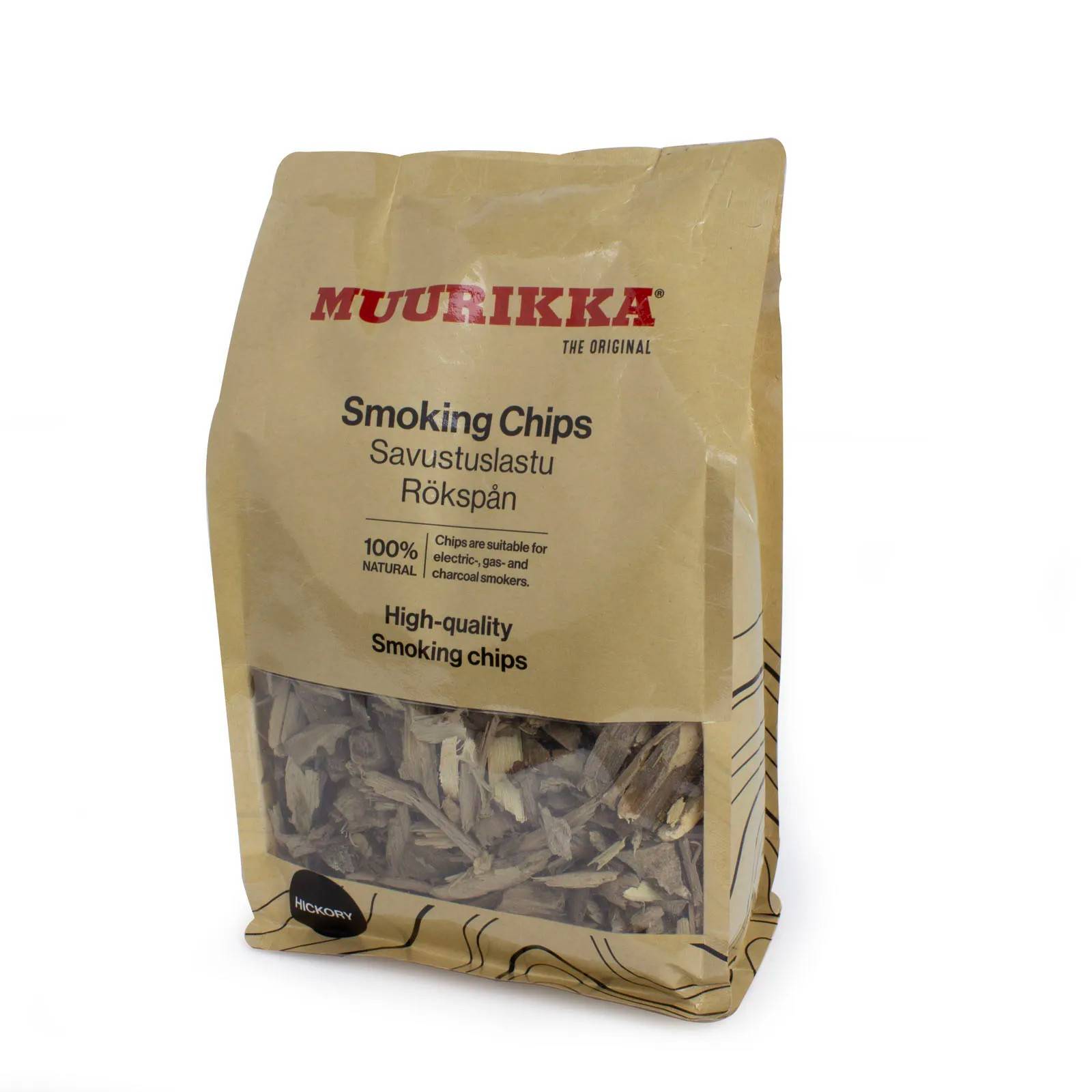 Muurikka Røgemørk, Hickory 500 g