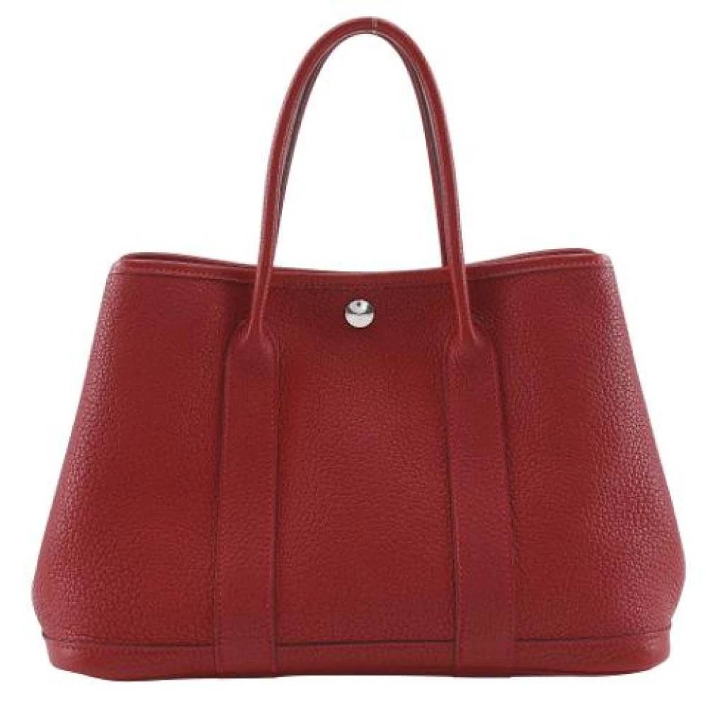Hermès Vintage Pre-owned Læder Tote Taske - Vintage - Dame - Rød - ONE SIZE - Læder