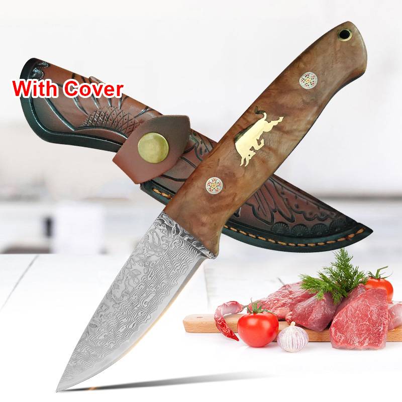 4inch Kitchen Knife Boning Knife Fruit Knife Sharp Damascus Steel Chef Knives Cooking Knife Meat Cutting Kitchen Accessories