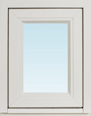 Svenska Fönster SF vridfönster 380x480mm 1-luft, insida trä utsida aluminium, 3-glas  (4x5)