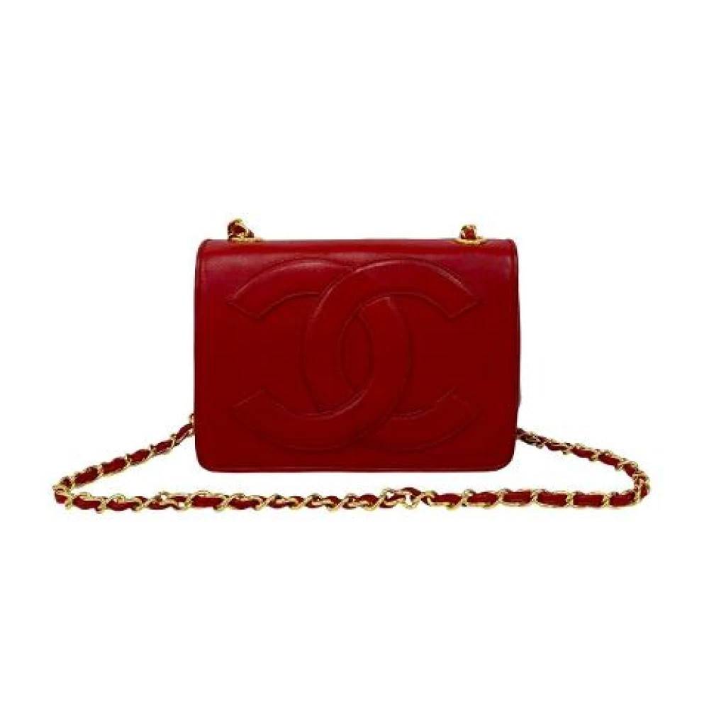Chanel Vintage Pre-owned Cross Body Bag - Vintage - Dame - Rød - ONE SIZE - Læder