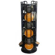 Roterbar kaffepadshållare järnförkromning display kapselställ stativ förvaringshyllor för dolce gusto kapselhållare - D