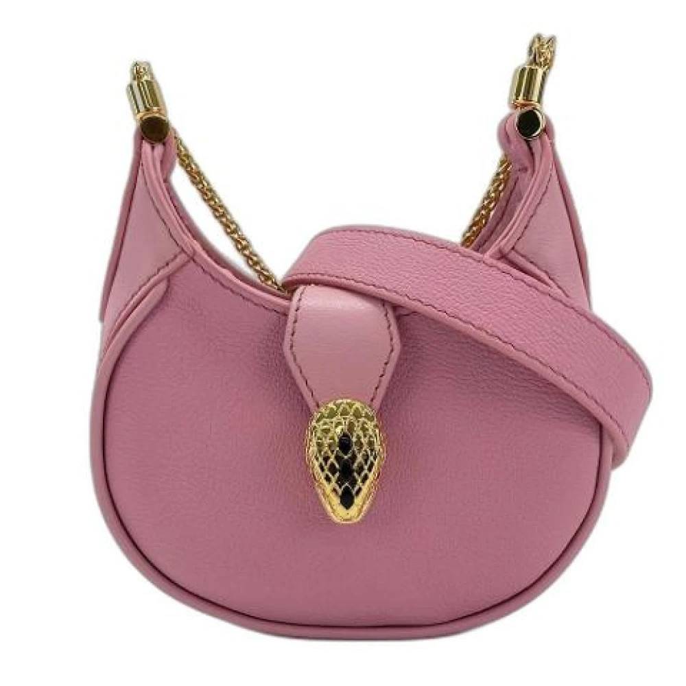 Bvlgari Vintage Pre-owned Vintage Skuldertaske - Vintage - Dame - Lyserød - ONE SIZE - Uld
