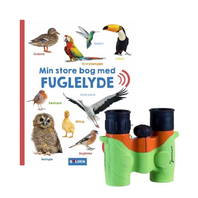 Junior 6x21 & Min Store Bog Med Fuglelyde - Juniorgrej fra Forlaget Bolden.