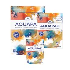 Clairefontaine, akvarelpapir, Aquapad, Blok, 300 g - Aquapad - A5