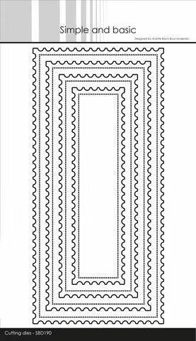 Simple and Basic die - Stamp - Slimcard