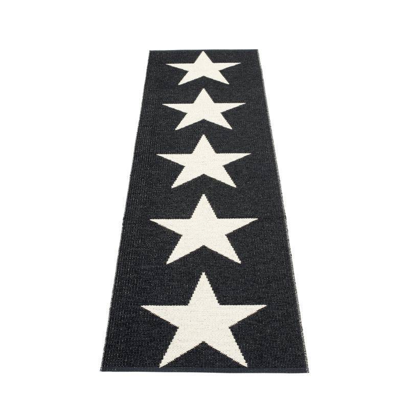 Pappelina - VIGGO ONE - Black/Vanilla - Flere størrelser - 70x150cm