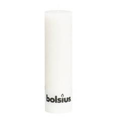 Hvid Rustik Bloklys, Bolsius, 19 cm, 6 stk.