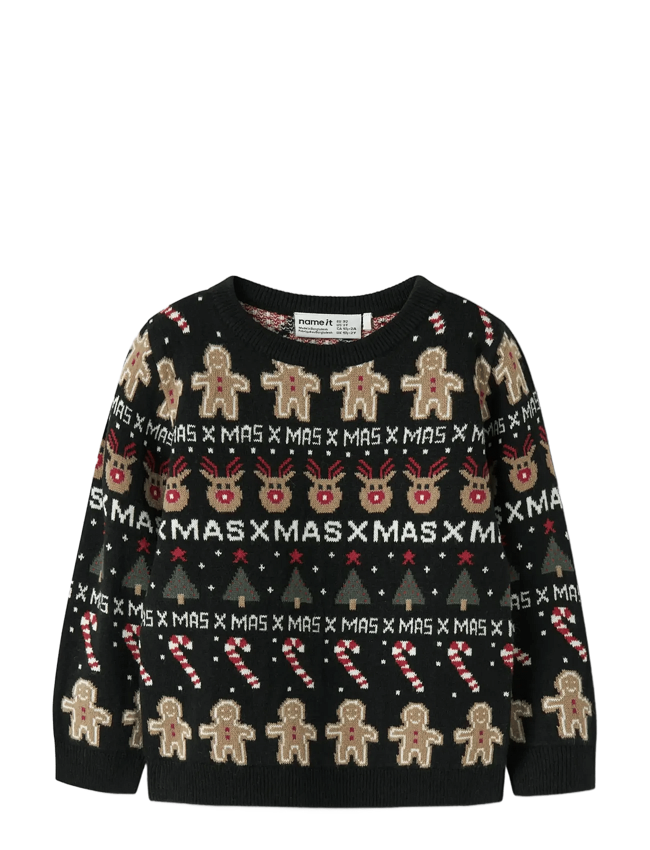 name it Nmmrasko Ls Knit Box - Black - 116