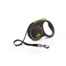 Flexi Black Design Tape Dog Lead - Small 5m (Green)