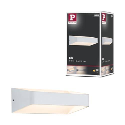 Paulmann LED-vägglampa Bar 5,5 W 2700 K vit