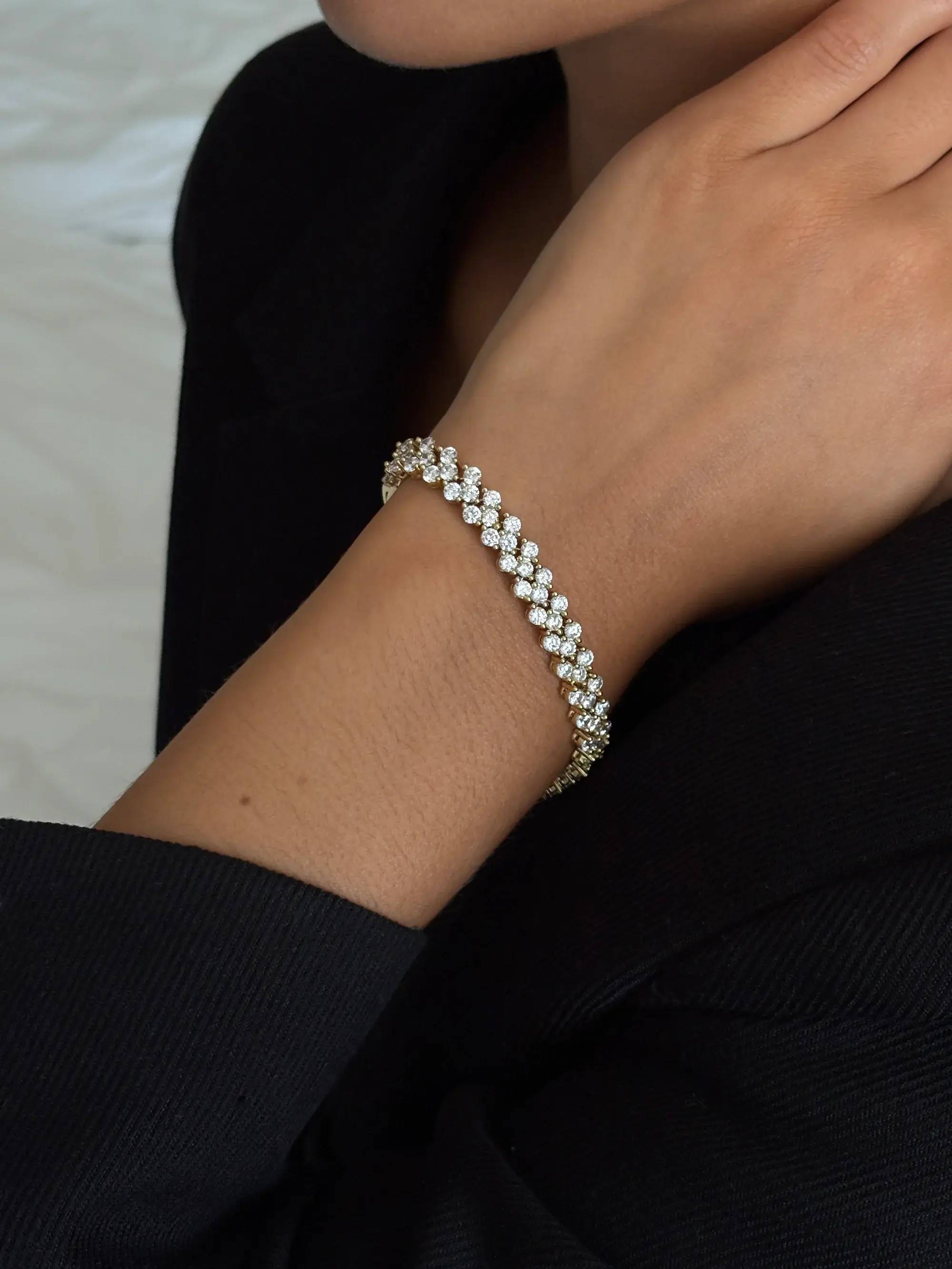Muli Collection - Guld - Evoke Tennis Bracelet - 16