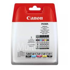 Canon Blæk Multipak 2078C005 PGI-580/CLI-581 Sort Pigment Sort Cyan Gul Magenta