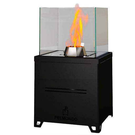 Pelmondo Cube bålsted med træpiller