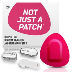 Not Just a Patch plastre til Dexcom og MiaoMiao, 20 stk. (Pink)