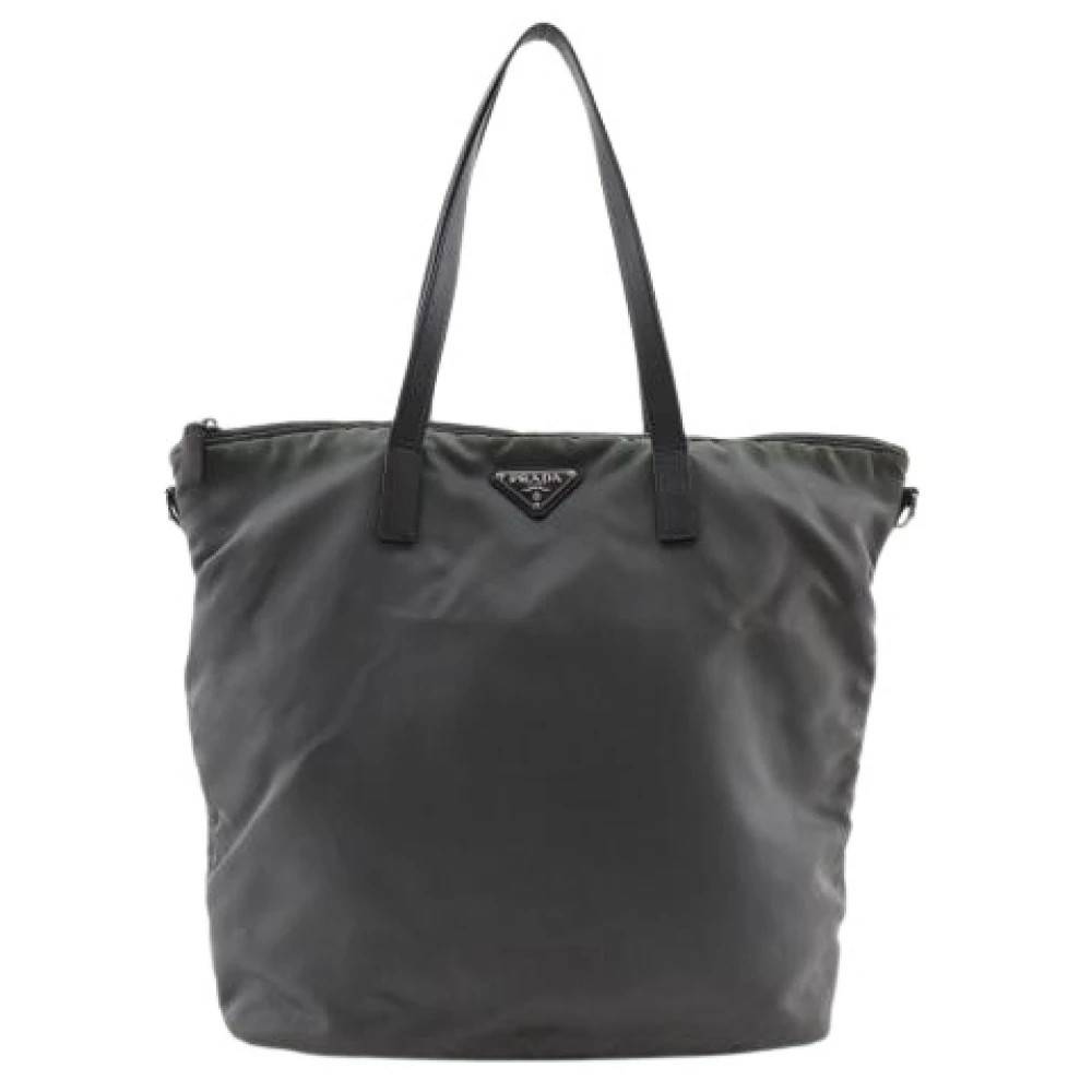 Prada Vintage Pre-owned Vintage Tote Bag - Vintage - Dame - Grøn - ONE SIZE - Nylon