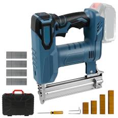 Akku Tacker Nagelpistole Kompatibel mit Makita 18V Lithium-Akku, 80 Nägel/Min, 100W 2-in-1 Elektrotacker Elektronagler mit 500 Gerade Nägel und 500 U-förmige Nägel (Ohne Akku)