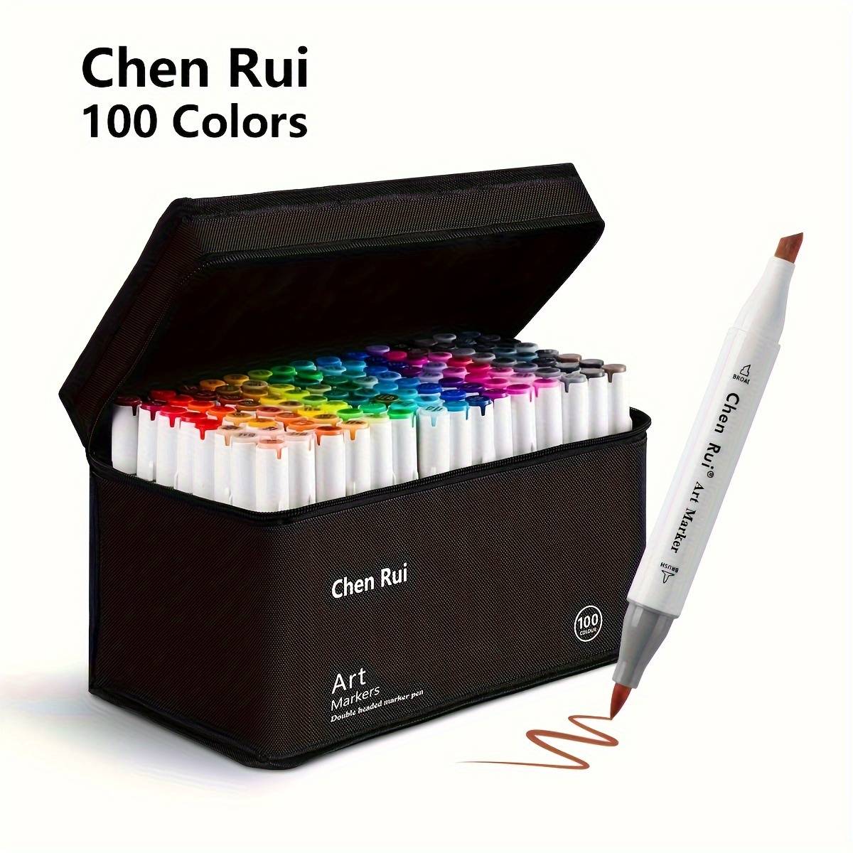 Professional For Art Markers - Chisel Tip & Alcohol Ink, 48/60/80/100/120 Colors Portable Bag Set - Ideal For Drawing, Coloring, And Graphic Design - For Artists, Students, And Professionals