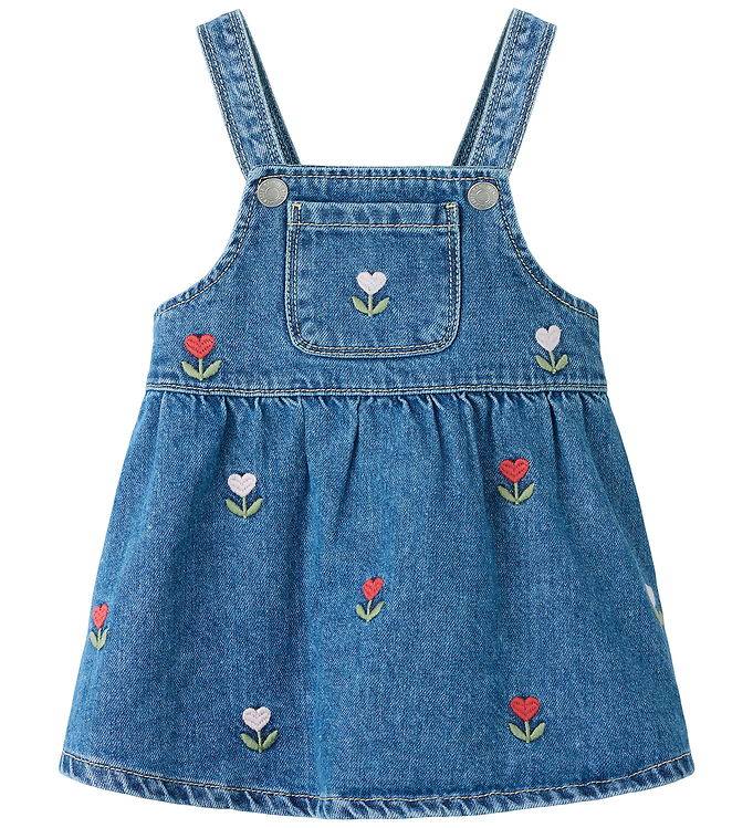 Name It Klänning - NbfMalo - Medium+ Blue Denim/Emb - Name It - 74 - Klänning