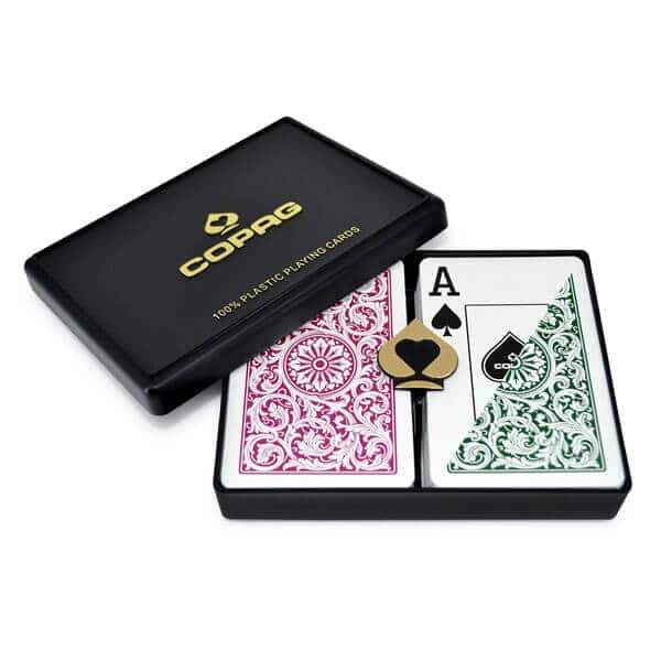 Copag 1546 (grön/vinröd) - 2-pack