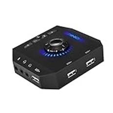 7,1-kanals USB-ljudkortsadapter externt ljudkort USB ljudadapter med 3,5 mm gränssnitt och USB-gränssnitt för PC bärbar dator spelenhet