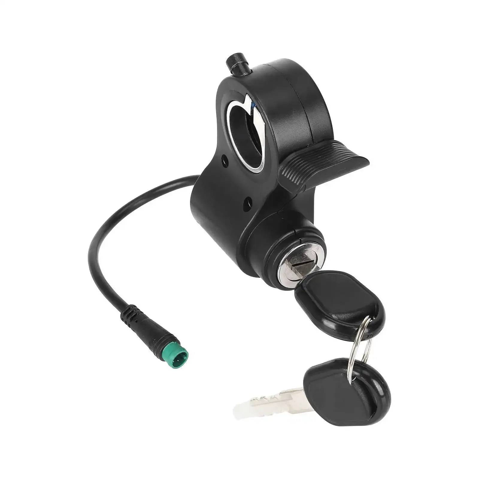 Electric Scooter Throttle Accerrator Switch Replacement Parts Electric Lock with Key Throttle Speed For Kukirin G2 Pro /G2 Max