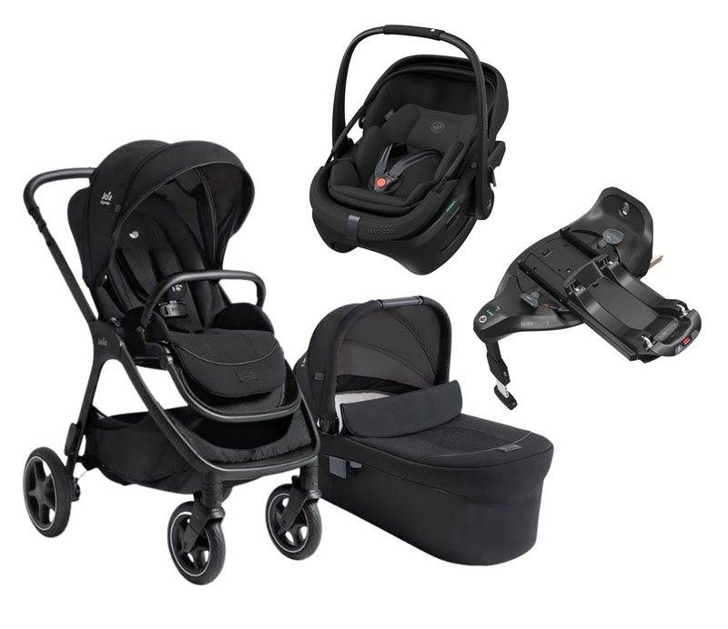 Joie Finiti duovagn + Maxi-Cosi Coral Slide Pro babyskydd + isofixbas