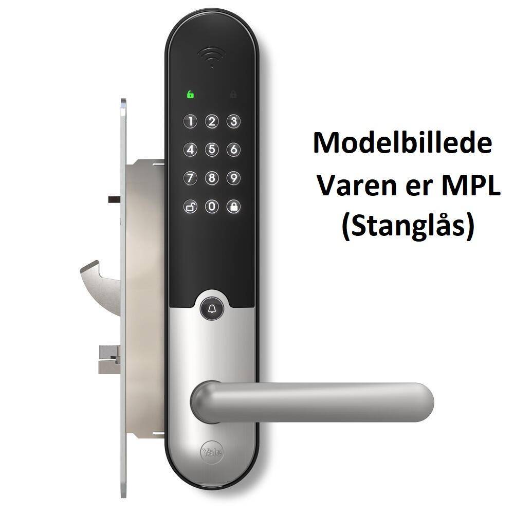 Assa Abloy Yale Doorman L3S MPL komplet 2200mm H6 kolver H Børstet stål