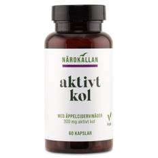 Närokällan Aktivt Kul + Æblecidereddike, 60 kapsler