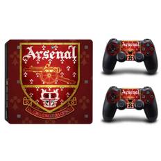 PS4 Slim skin til konsol og to controllere. Arsenal.