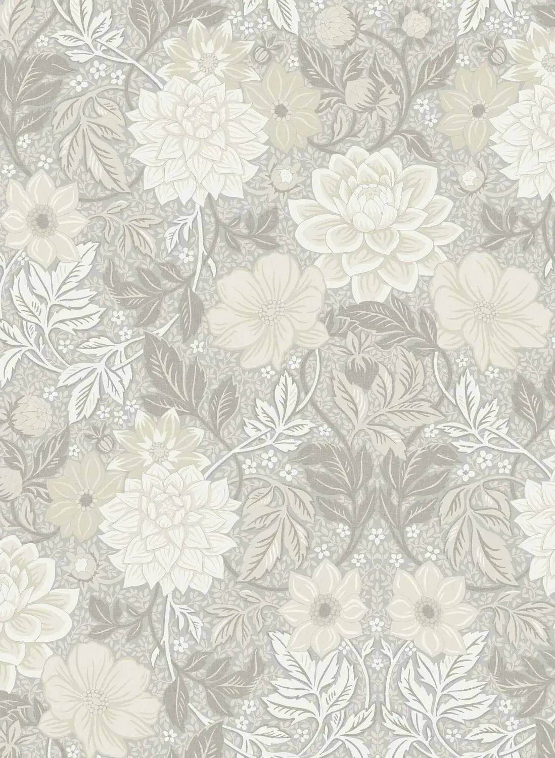 Boråstapeter Studio Mural Dahlia Garden Grand - 9724W - grey