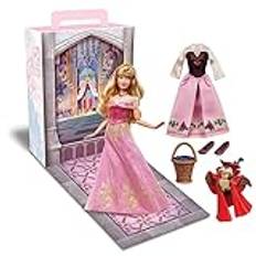 Disney Store Officiell Story-docka för barn, Aurora, Törnrosa, helt ställbar leksak med tillbehör, lämplig för åldrarna 3+, 28 cm (11 tum)