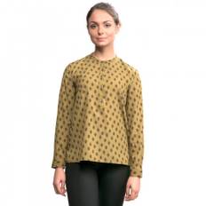 French Connection Elise Crepe Light LS Collarless Colour: Willow Multi, Size: XS