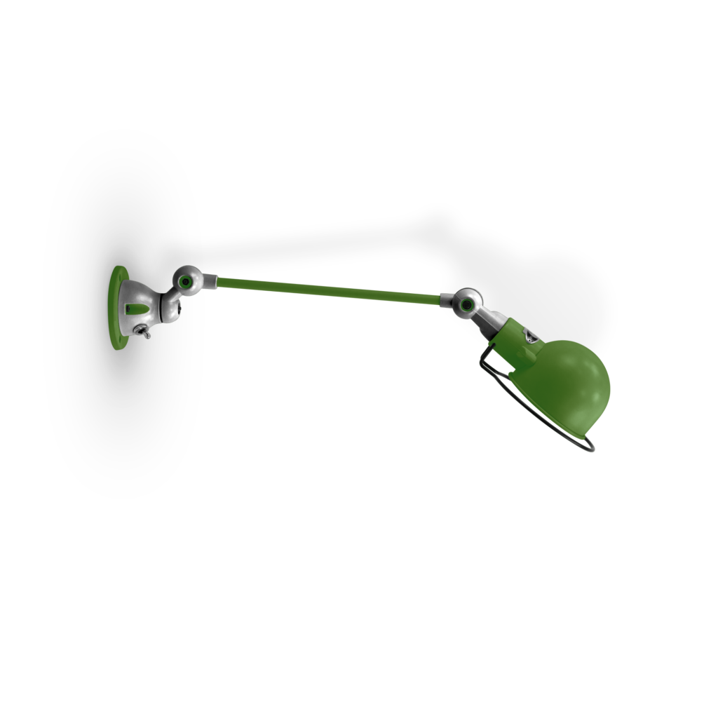 Signal SI301 væglampe fra Jieldé - Grass green / Poleret/blank