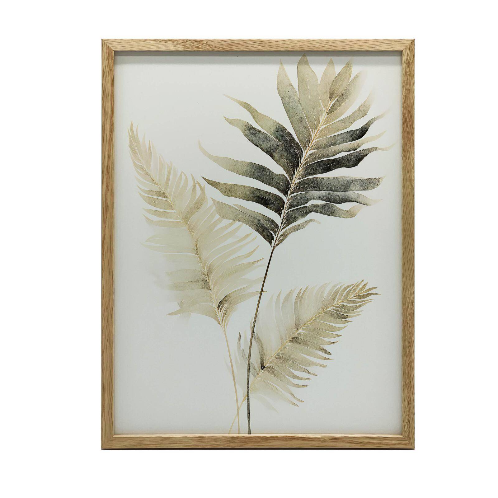 Exotiska Palmer Exotiska Palmer, 50X70 Cm, Guld Aluminiumram, Matt Papper 230 Gsm 54