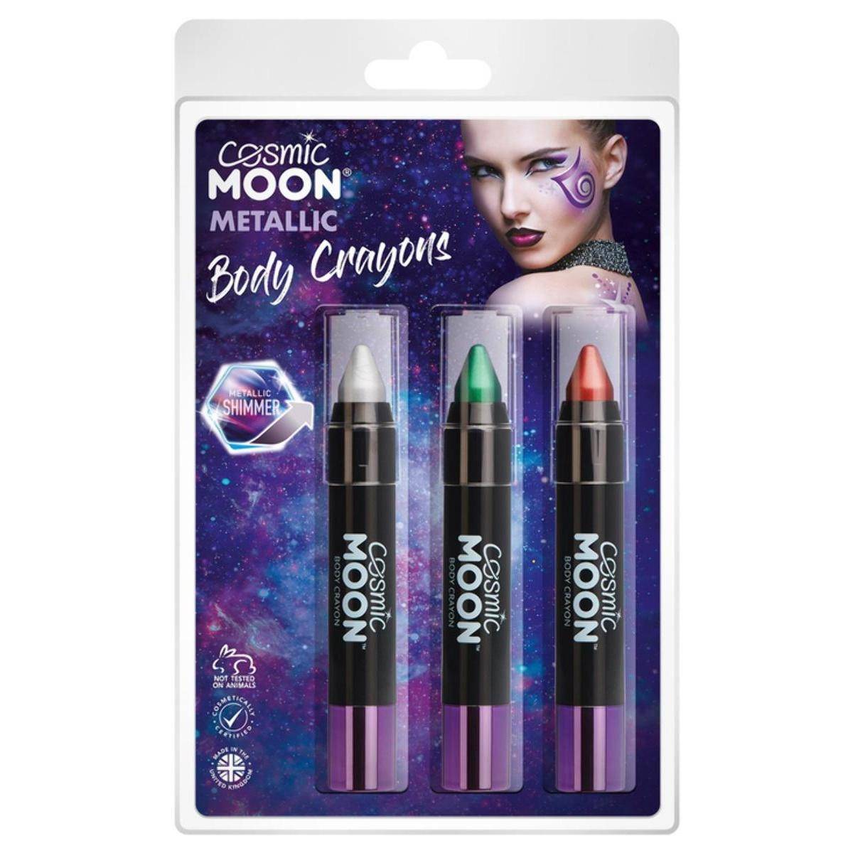 Cosmic Moon Metallic Body Crayons (Pack of 3) One Size