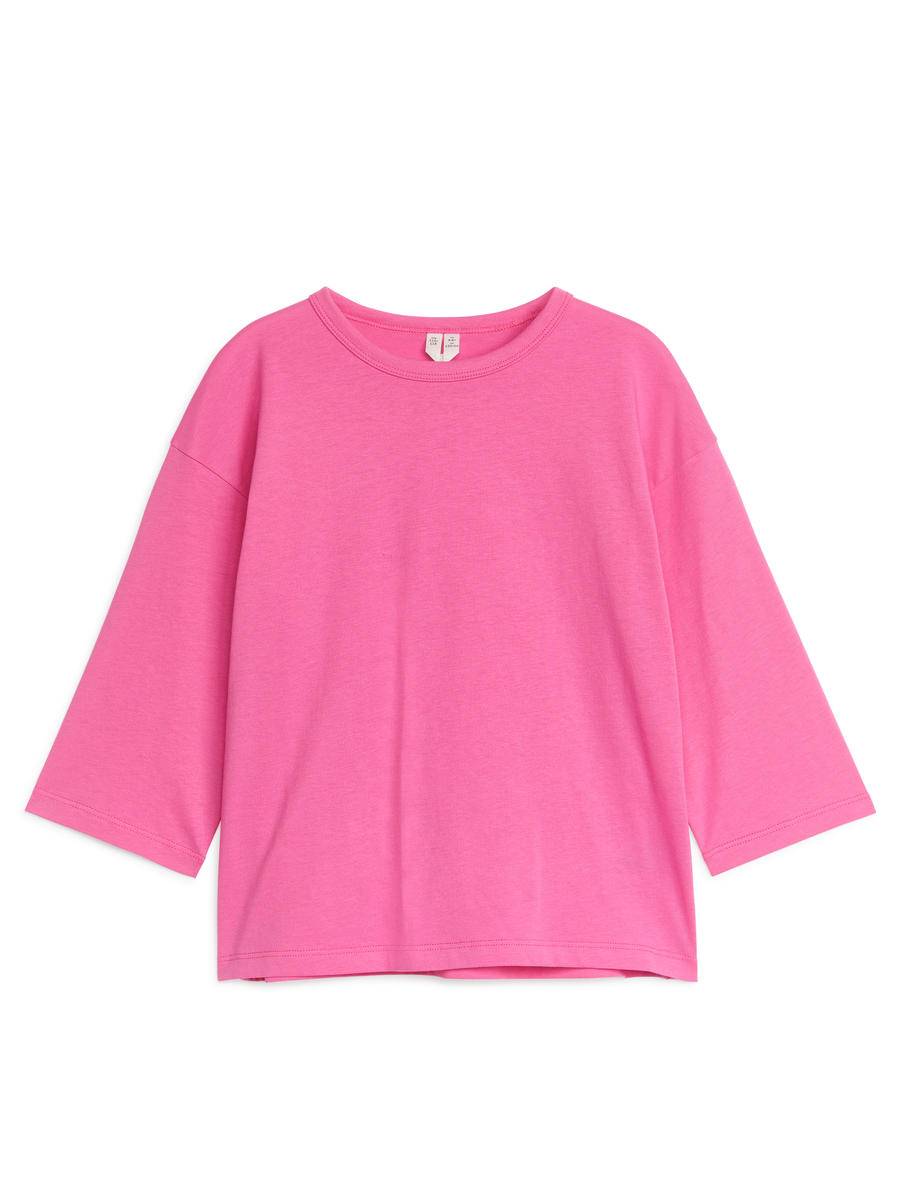 ARKET Oversized Long-Sleeved T-Shirt -Pink, 86/92