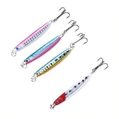 1 st trollingbetesbete i hårdplast med metall-blyhuvud, 14 g, 7 cm, för bassfiske, långsam indragning, för öring och saltvatten, fisketillbehör - Multifärgad (7 cm (färg1#),7 cm (färg 5#),7 cm (färg 4#),7 cm (färg 3#),7 cm (färg 2#))