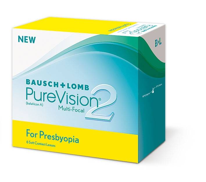 PureVision 2 - Lenti a contatto mensili per presbiopia (6 lenti)