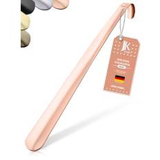 JK Trade® 42 cm stabil skohorn i rostfritt stål | lång skohorn för stående | snabb och skonsam mot ryggen | optimerad längd och bredd | Skohorn business hängande