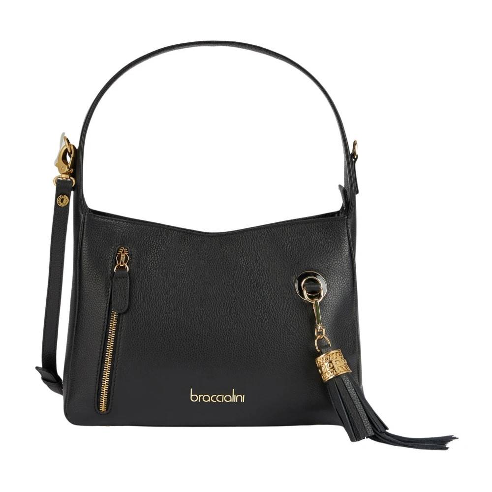 Braccialini Skuldertaske - Tasker - Dame - Sort - ONE SIZE - Uld