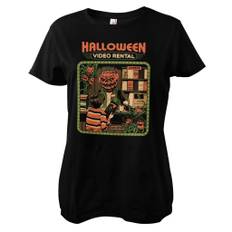 Halloween Video Rental Girly Tee (Black XXL)