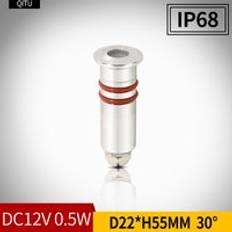 Spot 12v mini inbyggd led ip68 vattent&#xE4;t underjordiskt ljus utomhusbelysning bil marin spotlight tr&#xE4;dg&#xE5;rd downlight - Kall vit